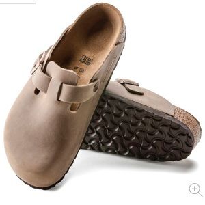 Birkenstock Boston Mule Oiled Leather Tobacco Brown